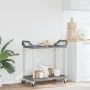 2-stöckiger Aluminiumwagen grau 99x50x97 cm von , Küchen- und Speisewagen - Ref: Foro24-30325, Preis: 68,05 €, Rabatt: %