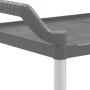 2-stöckiger Aluminiumwagen grau 99x50x97 cm von , Küchen- und Speisewagen - Ref: Foro24-30325, Preis: 68,05 €, Rabatt: %