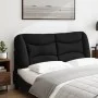Padded black fabric headboard 140 cm by , Headboards and footboards - Ref: Foro24-374578, Price: 76,99 €, Discount: %