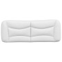 Weißes gepolstertes Bettkopfteil aus Kunstleder, 140 cm von , Kopf- und Fußteile - Ref: Foro24-374584, Preis: 67,32 €, Rabatt: %