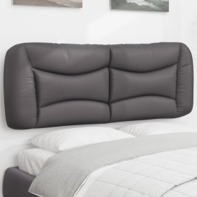Gepolstertes Bettkopfteil aus grauem Kunstleder, 140 cm von , Kopf- und Fußteile - Ref: Foro24-374586, Preis: 76,16 €, Rabatt: %