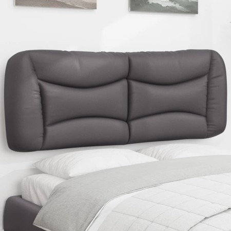 Gepolstertes Bettkopfteil aus grauem Kunstleder, 140 cm von , Kopf- und Fußteile - Ref: Foro24-374586, Preis: 76,16 €, Rabatt: %
