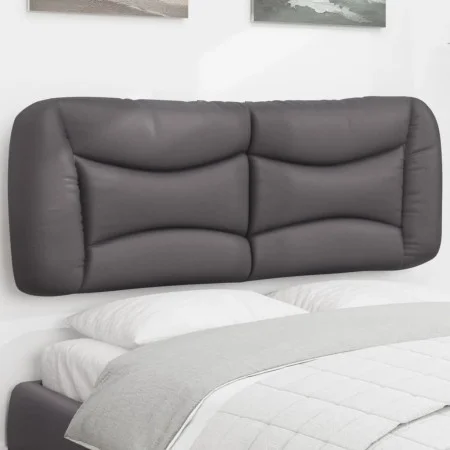 Gepolstertes Bettkopfteil aus grauem Kunstleder, 140 cm von , Kopf- und Fußteile - Ref: Foro24-374586, Preis: 75,13 €, Rabatt: %
