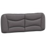 Gepolstertes Bettkopfteil aus grauem Kunstleder, 140 cm von , Kopf- und Fußteile - Ref: Foro24-374586, Preis: 76,16 €, Rabatt: %