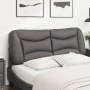 Gepolstertes Bettkopfteil aus grauem Kunstleder, 140 cm von , Kopf- und Fußteile - Ref: Foro24-374586, Preis: 75,13 €, Rabatt: %