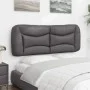 Gepolstertes Bettkopfteil aus grauem Kunstleder, 140 cm von , Kopf- und Fußteile - Ref: Foro24-374586, Preis: 75,13 €, Rabatt: %
