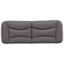 Gepolstertes Bettkopfteil aus grauem Kunstleder, 140 cm von , Kopf- und Fußteile - Ref: Foro24-374586, Preis: 76,16 €, Rabatt: %