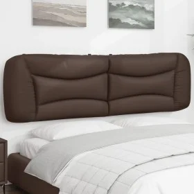 Brown synthetic leather padded bed headboard 180 cm by , Headboards and footboards - Ref: Foro24-374609, Price: 81,95 €, Disc...