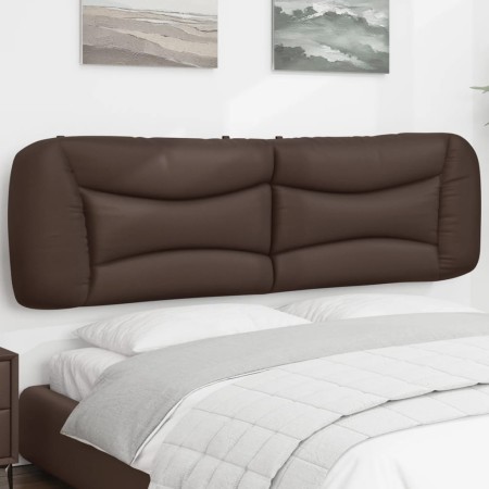 Cabecero de cama acolchado cuero sintético marrón 180 cm de , Cabeceros y pies de cama - Ref: Foro24-374609, Precio: 72,75 €