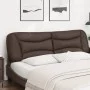 Brown synthetic leather padded bed headboard 180 cm by , Headboards and footboards - Ref: Foro24-374609, Price: 81,95 €, Disc...