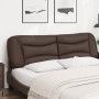 Cabecero de cama acolchado cuero sintético marrón 180 cm de , Cabeceros y pies de cama - Ref: Foro24-374609, Precio: 72,75 €