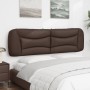Cabecero de cama acolchado cuero sintético marrón 180 cm de , Cabeceros y pies de cama - Ref: Foro24-374609, Precio: 72,75 €