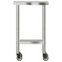 Küchenarbeitstisch mit Rädern Edelstahl 55x30x85 cm von , Wiederherstellung - Ref: Foro24-376459, Preis: 107,31 €, Rabatt: %