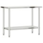 Küchenarbeitstisch aus Edelstahl 110x55x85 cm von , Wiederherstellung - Ref: Foro24-376465, Preis: 171,46 €, Rabatt: %