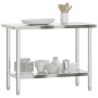 Küchenarbeitstisch aus Edelstahl 110x55x85 cm von , Wiederherstellung - Ref: Foro24-376465, Preis: 171,46 €, Rabatt: %