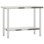 Küchenarbeitstisch aus Edelstahl 110x55x85 cm von , Wiederherstellung - Ref: Foro24-376465, Preis: 171,46 €, Rabatt: %