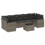 8-teiliges Gartensofa-Set und graue synthetische Rattankissen von , Gartensets - Ref: Foro24-3218730, Preis: 487,84 €, Rabatt: %