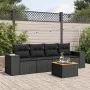 5-piece garden furniture set and black synthetic rattan cushions by , Garden sets - Ref: Foro24-3225320, Price: 349,53 €, Dis...
