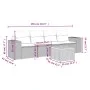 5-piece garden furniture set and black synthetic rattan cushions by , Garden sets - Ref: Foro24-3225320, Price: 349,53 €, Dis...
