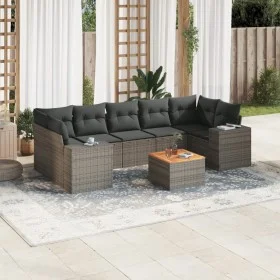 8-teiliges Gartensofa-Set und graue synthetische Rattankissen von , Gartensets - Ref: Foro24-3225360, Preis: 513,44 €, Rabatt: %