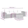 Gartensofa-Set mit Kissen, 5-teilig, beiges synthetisches Rattan von , Gartensets - Ref: Foro24-3257655, Preis: 344,23 €, Rab...