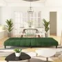 Dunkelgrünes 2-Sitzer-Schlafsofa aus Samt von , Sofas - Ref: Foro24-375765, Preis: 242,86 €, Rabatt: %