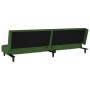 Sofá cama de 2 plazas terciopelo verde oscuro