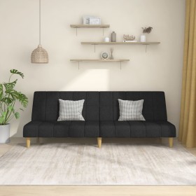 2 seater black fabric sofa bed by , Sofas - Ref: Foro24-375828, Price: 245,88 €, Discount: %