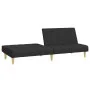 2-Sitzer-Schlafsofa aus schwarzem Stoff von , Sofas - Ref: Foro24-375828, Preis: 241,66 €, Rabatt: %
