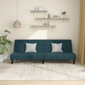2-Sitzer-Schlafsofa aus blauem Samt von , Sofas - Ref: Foro24-375840, Preis: 229,59 €, Rabatt: %