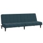 2 seater blue velvet sofa bed by , Sofas - Ref: Foro24-375840, Price: 233,63 €, Discount: %