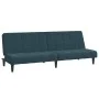 Sofá cama de 2 plazas terciopelo azul de , Sofás - Ref: Foro24-375840, Precio: 229,56 €, Descuento: %