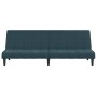 2 seater blue velvet sofa bed by , Sofas - Ref: Foro24-375840, Price: 233,63 €, Discount: %