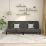 Dunkelgraues 2-Sitzer-Schlafsofa aus Samt von , Sofas - Ref: Foro24-375842, Preis: 246,91 €, Rabatt: %
