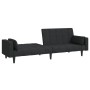 2-seater sofa bed with two black fabric pillows by , Sofas - Ref: Foro24-375835, Price: 284,11 €, Discount: %