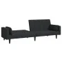 2-seater sofa bed with two black fabric pillows by , Sofas - Ref: Foro24-375835, Price: 279,15 €, Discount: %