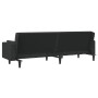 2-seater sofa bed with two black fabric pillows by , Sofas - Ref: Foro24-375835, Price: 284,11 €, Discount: %