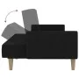 2 seater black fabric sofa bed by , Sofas - Ref: Foro24-375854, Price: 264,72 €, Discount: %