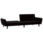 2-Sitzer-Schlafsofa aus schwarzem Samt von , Sofas - Ref: Foro24-375863, Preis: 267,46 €, Rabatt: %