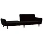 2-Sitzer-Schlafsofa aus schwarzem Samt von , Sofas - Ref: Foro24-375863, Preis: 264,49 €, Rabatt: %