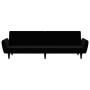 2-Sitzer-Schlafsofa aus schwarzem Samt von , Sofas - Ref: Foro24-375863, Preis: 267,46 €, Rabatt: %