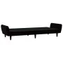 2-Sitzer-Schlafsofa aus schwarzem Samt von , Sofas - Ref: Foro24-375863, Preis: 264,49 €, Rabatt: %