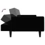 2-Sitzer-Schlafsofa aus schwarzem Samt von , Sofas - Ref: Foro24-375863, Preis: 264,49 €, Rabatt: %