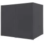 Lounger bed with gray synthetic rattan curtains by vidaXL, Outdoor beds - Ref: Foro24-45647, Price: 469,30 €, Discount: %