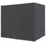 Tumbona cama con cortinas de ratán sintético gris de vidaXL, Camas para exteriores - Ref: Foro24-45647, Precio: 478,45 €, Des...