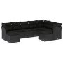 8-piece garden sofa set and black synthetic rattan cushions by , Garden sets - Ref: Foro24-3218565, Price: 537,20 €, Discount: %