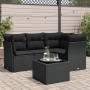5-teiliges Gartenmöbel-Set und schwarze synthetische Rattankissen von , Gartensets - Ref: Foro24-3217585, Preis: 328,90 €, Ra...