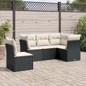 5-piece garden furniture set and black synthetic rattan cushions by , Garden sets - Ref: Foro24-3217636, Price: 320,81 €, Dis...