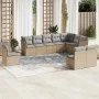 Garden sofa set with beige cushions 10 pieces synthetic rattan by , Garden sets - Ref: Foro24-3249638, Price: 624,84 €, Disco...