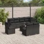 8-piece garden sofa set and black synthetic rattan cushions by , Garden sets - Ref: Foro24-3249604, Price: 546,28 €, Discount: %